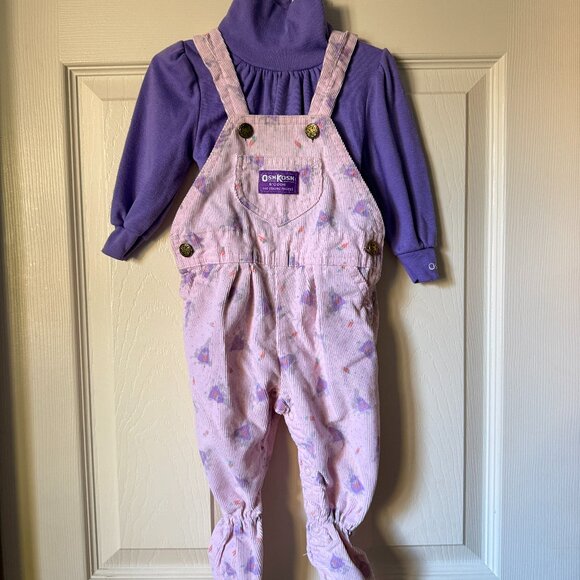 Vintage Osh Kosh Turtleneck and Overalls - 6-9 Months - Picture 1 of 3